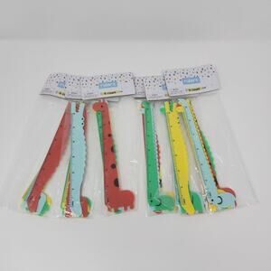Animal Rulers Plastic Classroom Set of 24